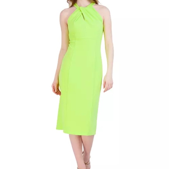 Bright Yellow Halter Dress - Picture 2 of 12